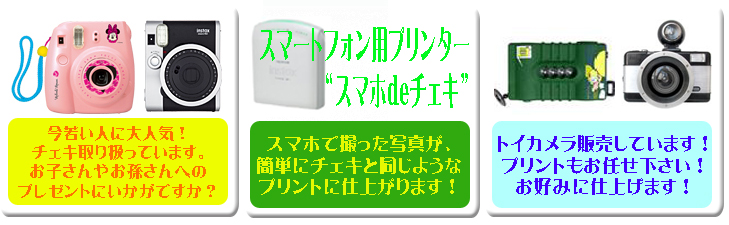チェキ・トイカメラ販売しています