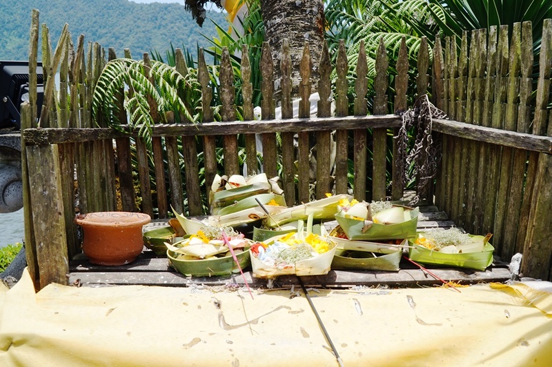 儀礼用の供物 バンテン banten Pura Ulun Danu Bratan 儀礼用の供物 バンテン banten Pura Ulun Danu Bratan