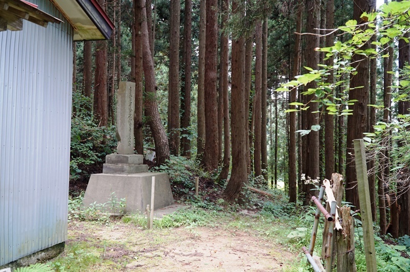 前田蝦夷館跡への登山経路入口 前田蝦夷館跡への登山経路入口