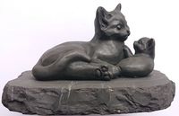 猫の親子