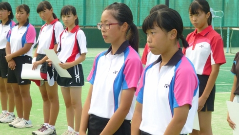 第30回　石巻地区中学校新人ソフトテニス女子個人