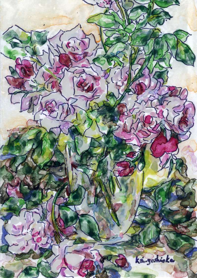 洋画家 吉岡健二・ガラス絵作家 吉岡恵子 吉岡恵子 作品 -Portfolio