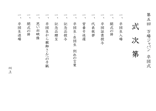 涙 涙の2019卒団式の巻