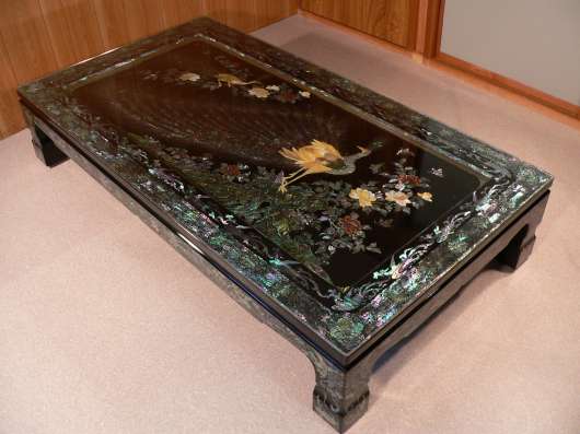 テーブル 螺鈿 ラデン 高級 高級家具 推奨作品