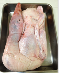 泰国産生鴨（頭・足無）/生アヒル　 約1.8KG　冷凍品