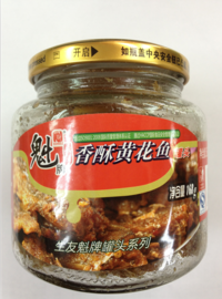 魁牌香酥黄花魚/キグチ揚げ168g