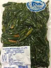 タイ産冷凍(緑)辣椒/タイチリ(ミドリ)500g　冷凍品