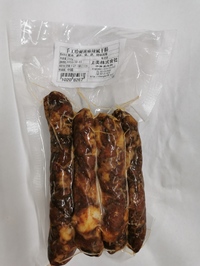 手工哈爾濱麻辣風干腸/手作りピリ辛サラミソーセージ250g　冷蔵品