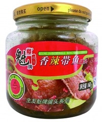 魁牌香辣帯魚/辛口タチウオ揚げ168g