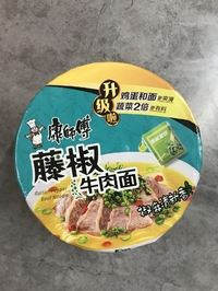 康師傅藤椒牛肉面/桶107g