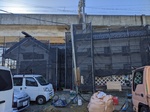 古い新明館橋市道場の玄関と蔵
