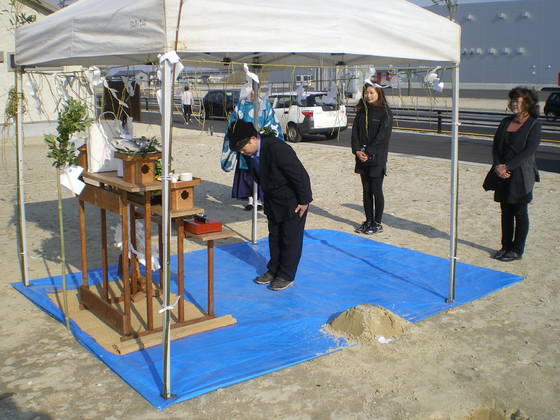 鶴木家のマイホーム 地鎮祭