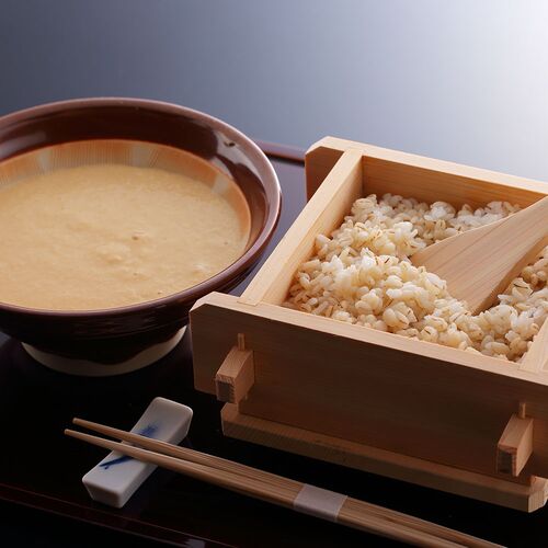 東京 昭和四年創業 「浅草むぎとろ」 味付とろろ・むぎごはんセット